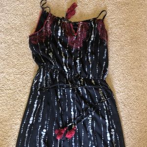 Knox Rose black white red sheer maxi dress size medium